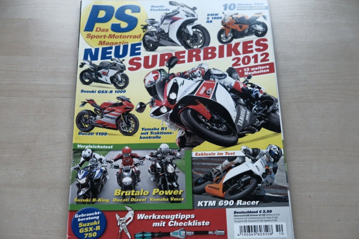Deckblatt PS Sport Motorrad (10/2011)